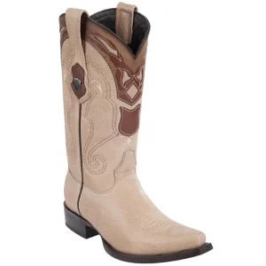 Botas de Piel Original Punta Recortada Color Pomex - Wild West Boots