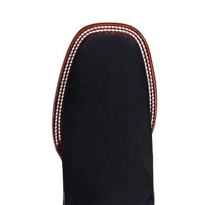 Botines de Gamuza Punta Cuadrada Ancha Color Negro - Los Altos Boots - Imagen 4