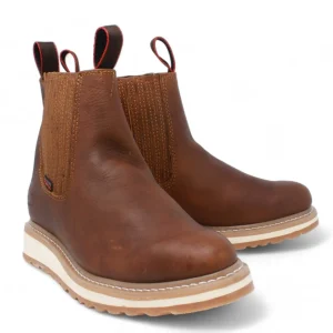 Botin Redonda de Trabajo Suela de Hule Oro