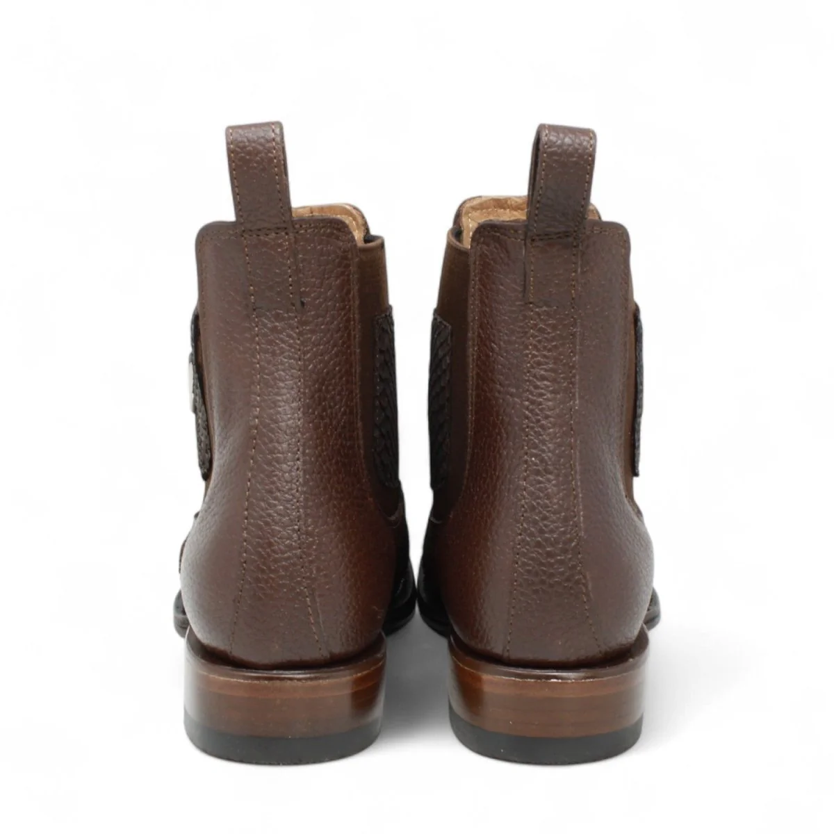 Botin Vaquero de Piton Original Horma Milan Color Cafe- Vestigium - Imagen 6