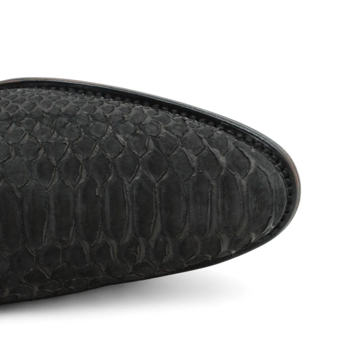 Botin Vaquero de Piton Original Horma Milan Color Negro- Vestigium - Imagen 6