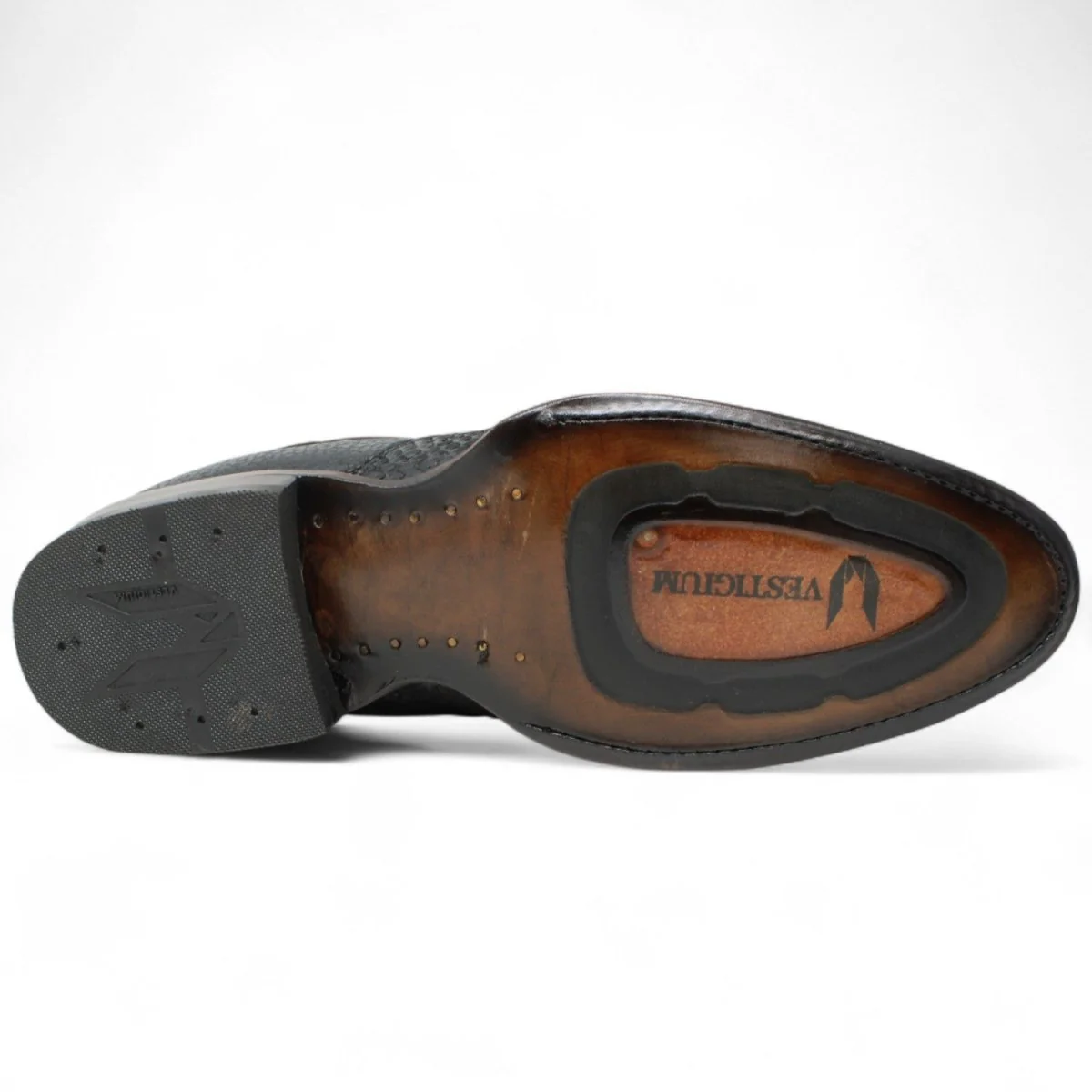 Botin Vaquero de Piton Original Horma Milan Color Negro- Vestigium - Imagen 7