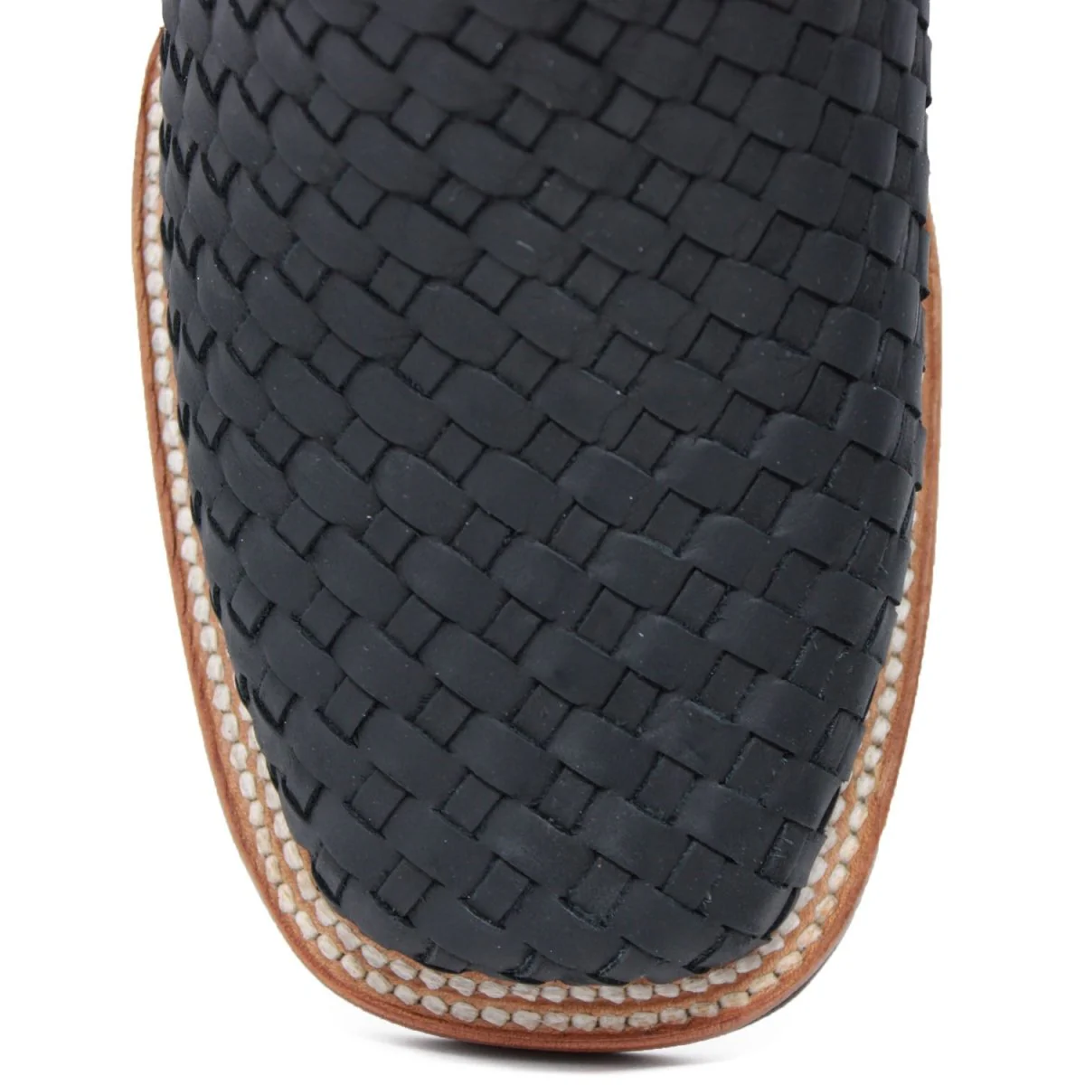 Botines Charros Punta Cuadrada de Petatillo Original Negro - Imagen 6