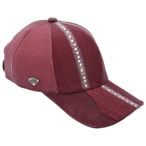 Cachucha Piel Mantarraya Vino WD-1742