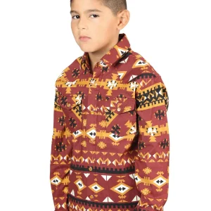 Casual Long-Sleeve Shirt by El General Brick 44445