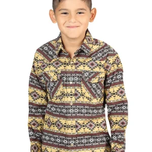 Casual Long-Sleeve Shirt by El General Yellow 44412