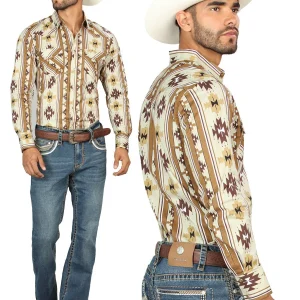 Centenario Men's Blue Denim with Embroidered Details 45314