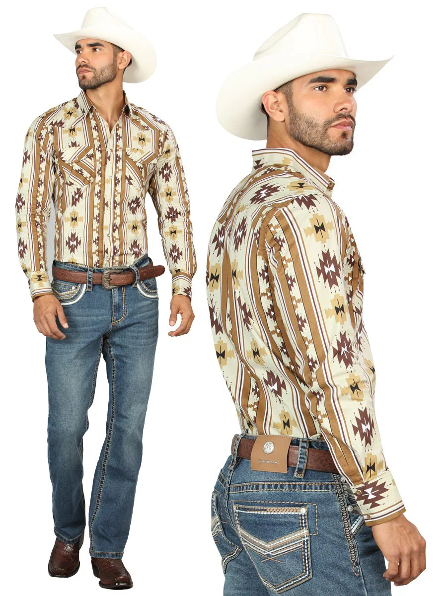 Centenario Men's Blue Denim with Embroidered Details 45314 - Imagen 2