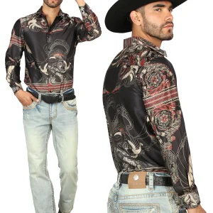 Centenario Men's Light Blue Denim with Embroidered Details 45317