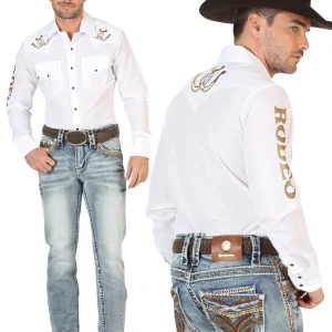 Centenario Men's Premium Denim Boot Cut Pants - Dark Blue 45530