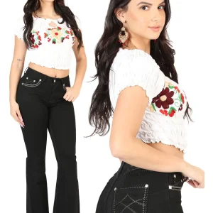 Centenario Women's Black Bootcut Denim Jeans 45543