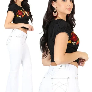 Centenario Women's White Bootcut Denim Jeans 45545