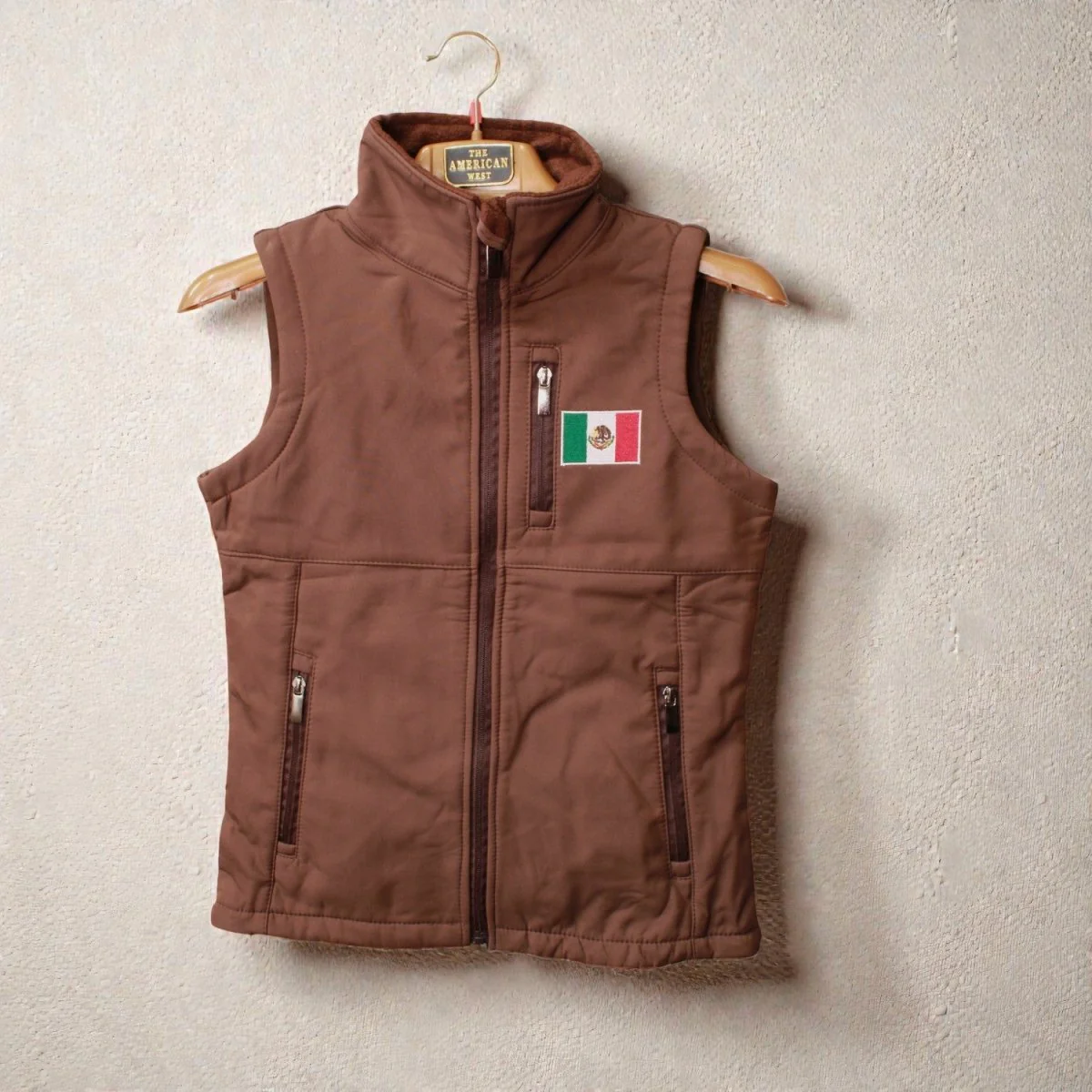 Chaleco Mexico Para Mujer Tipo Ariat Cafe - Imagen 2