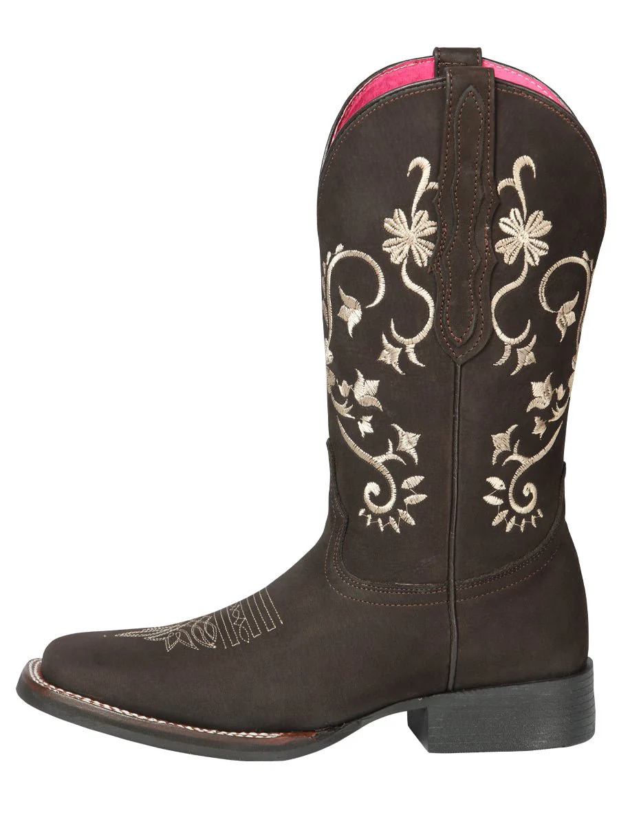 Cowboy Boot - El Geneal Rodeo - Woman - Nobuck Brown 44642 - Imagen 3