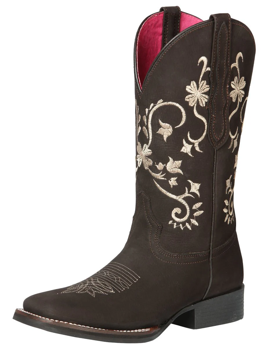 Cowboy Boot - El Geneal Rodeo - Woman - Nobuck Brown 44642