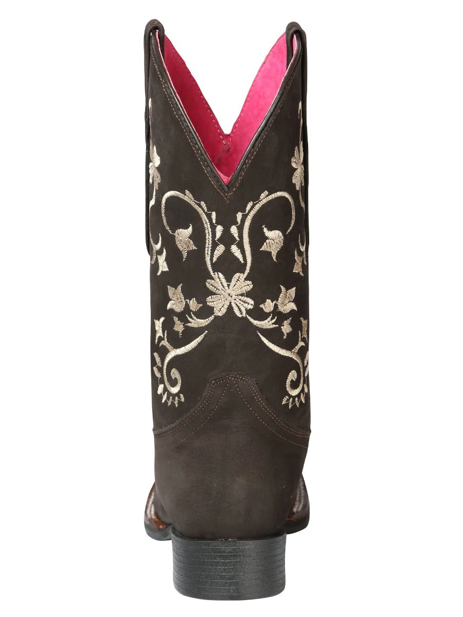 Cowboy Boot - El Geneal Rodeo - Woman - Nobuck Brown 44642 - Imagen 5