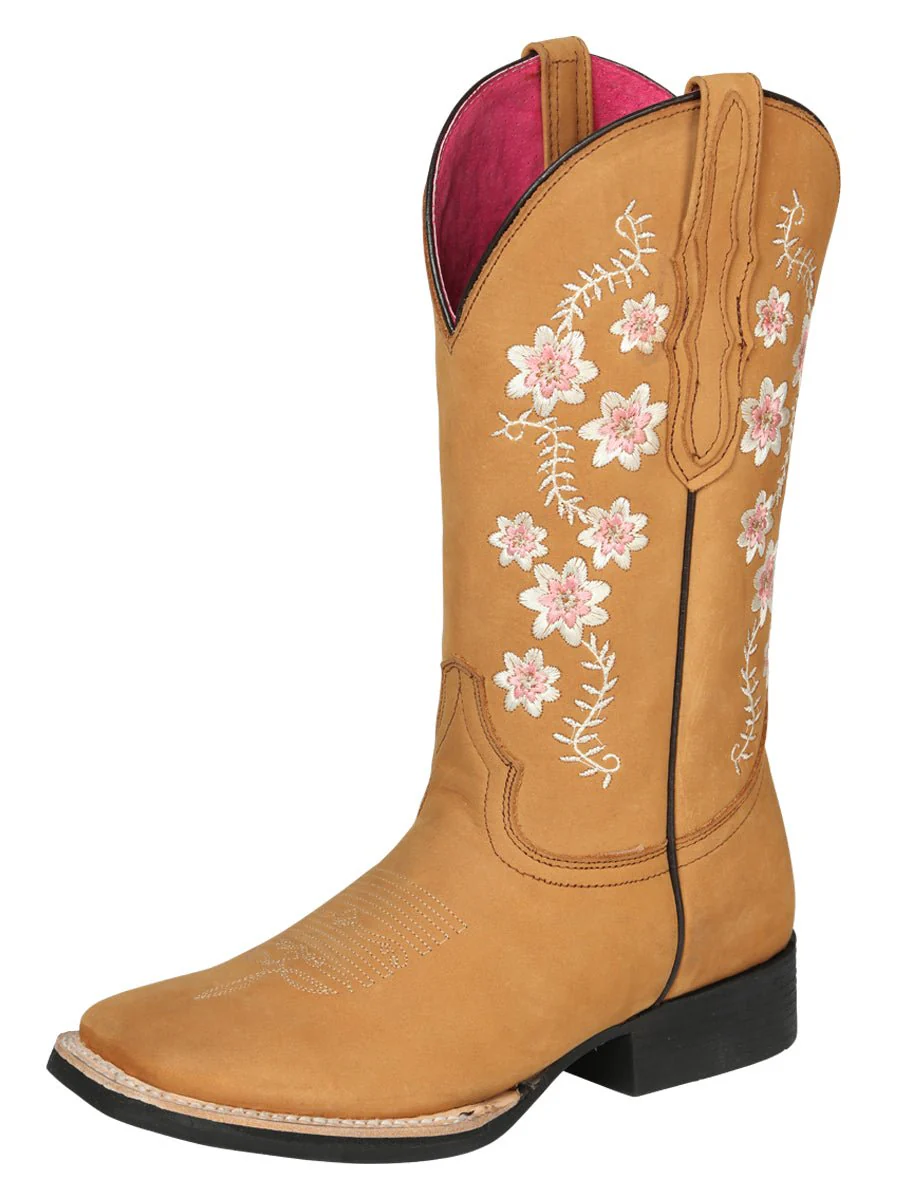 Cowboy Boot - El Geneal Rodeo - Woman Nobuck - Peach 44644 - Imagen 2
