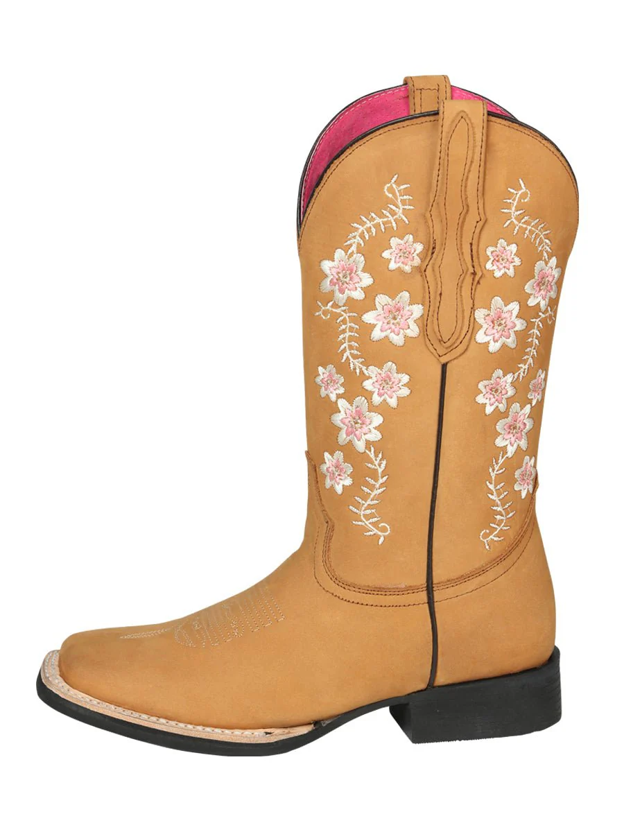 Cowboy Boot - El Geneal Rodeo - Woman Nobuck - Peach 44644 - Imagen 3