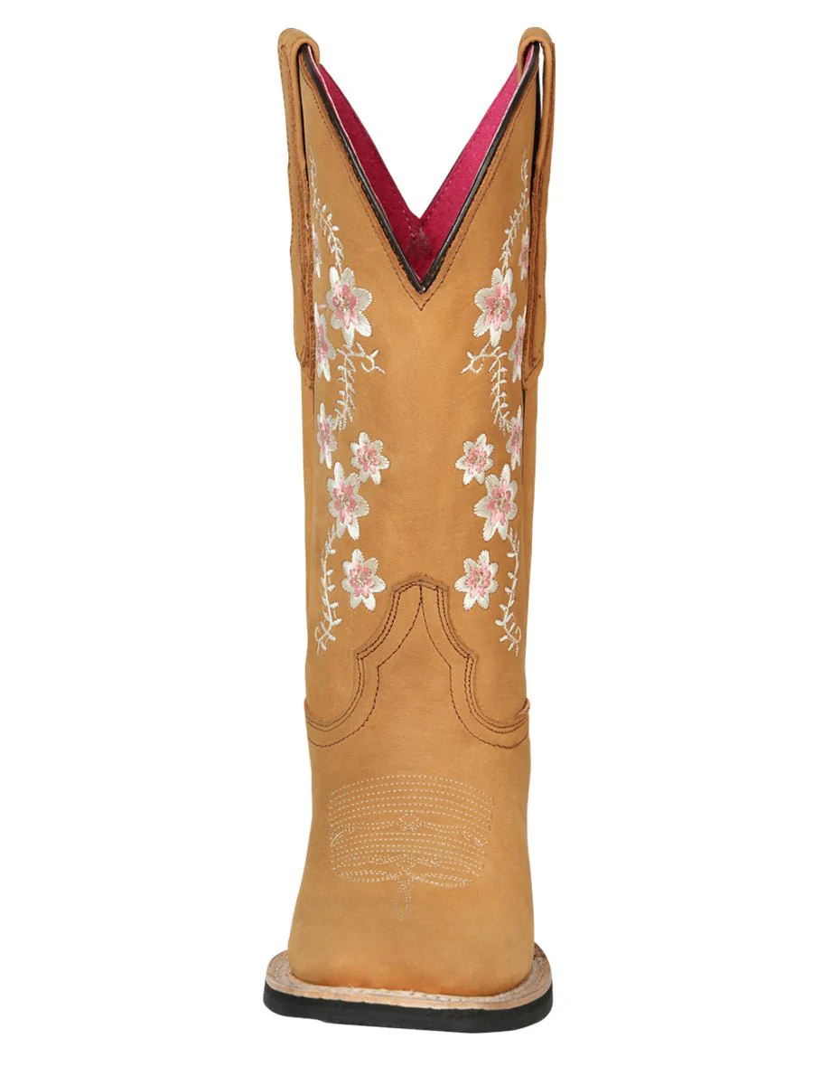 Cowboy Boot - El Geneal Rodeo - Woman Nobuck - Peach 44644 - Imagen 4