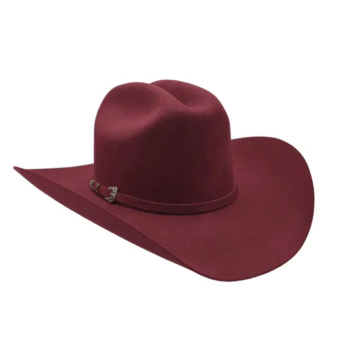 Cowboy Felt Hat 50X Sinaloa Style Burgundy JOE