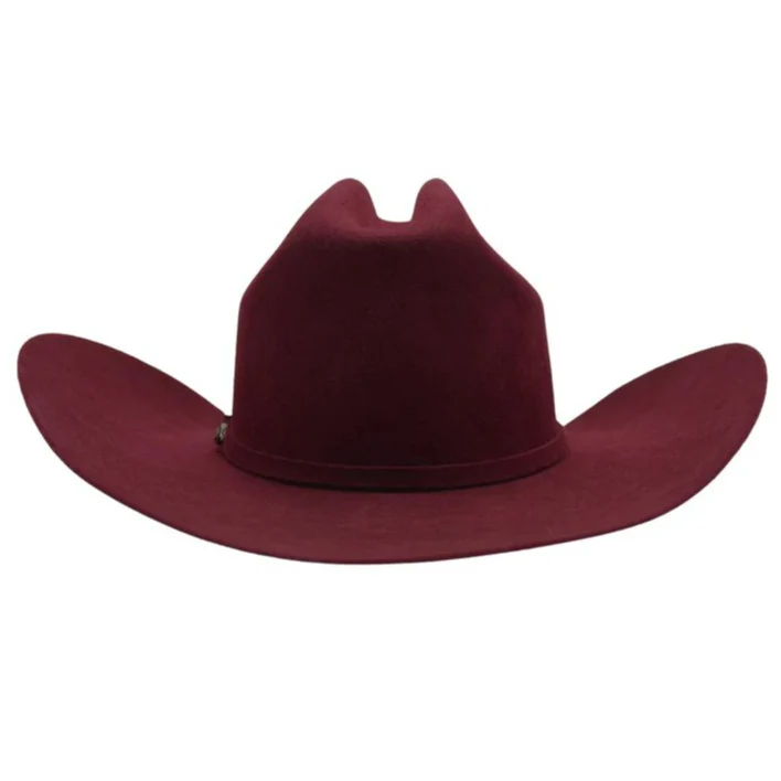 Cowboy Felt Hat 50X Texas Shape Burgundy - Imagen 4