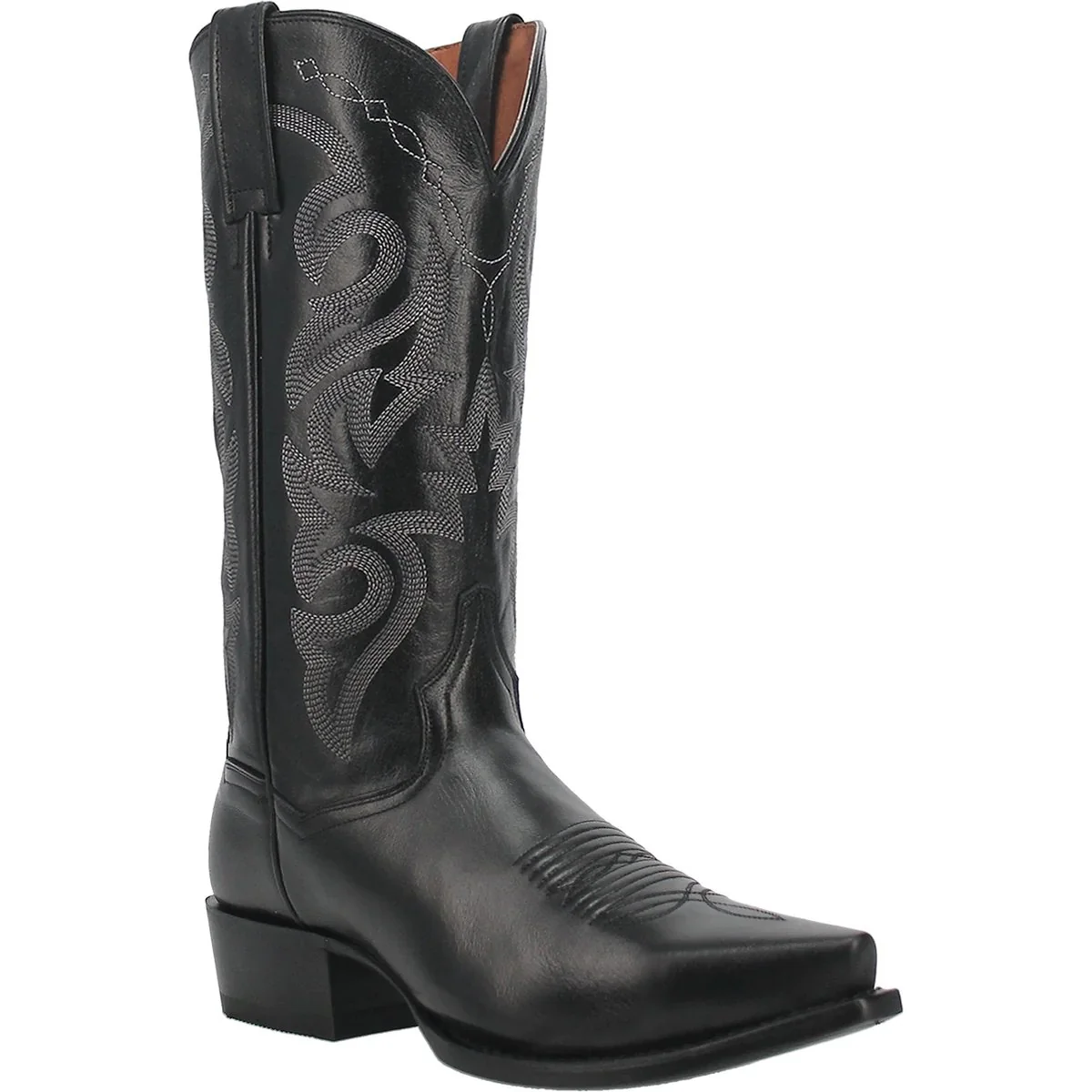 Dan Post Men's Milwaukee Leather Snip Toe Boots - Black - Imagen 2