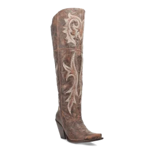 Dan Post Women's Jilted Snip Toe Leather Tall Boots - Brown