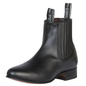 El Canelo - Charro Ankle Boot   - Atlas Black 232