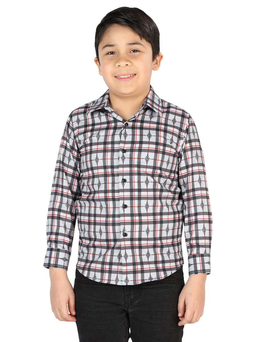 El General Black/White Casual Long-Sleeve Shirt 44737