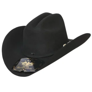 El General Felt Western Hat 50x Black 121933