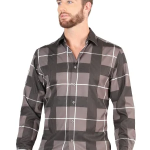 El General Grey Casual Long-Sleeve Shirt 44602