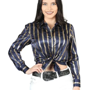 El General Navy/Gold Casual Long-Sleeve Shirt 44562