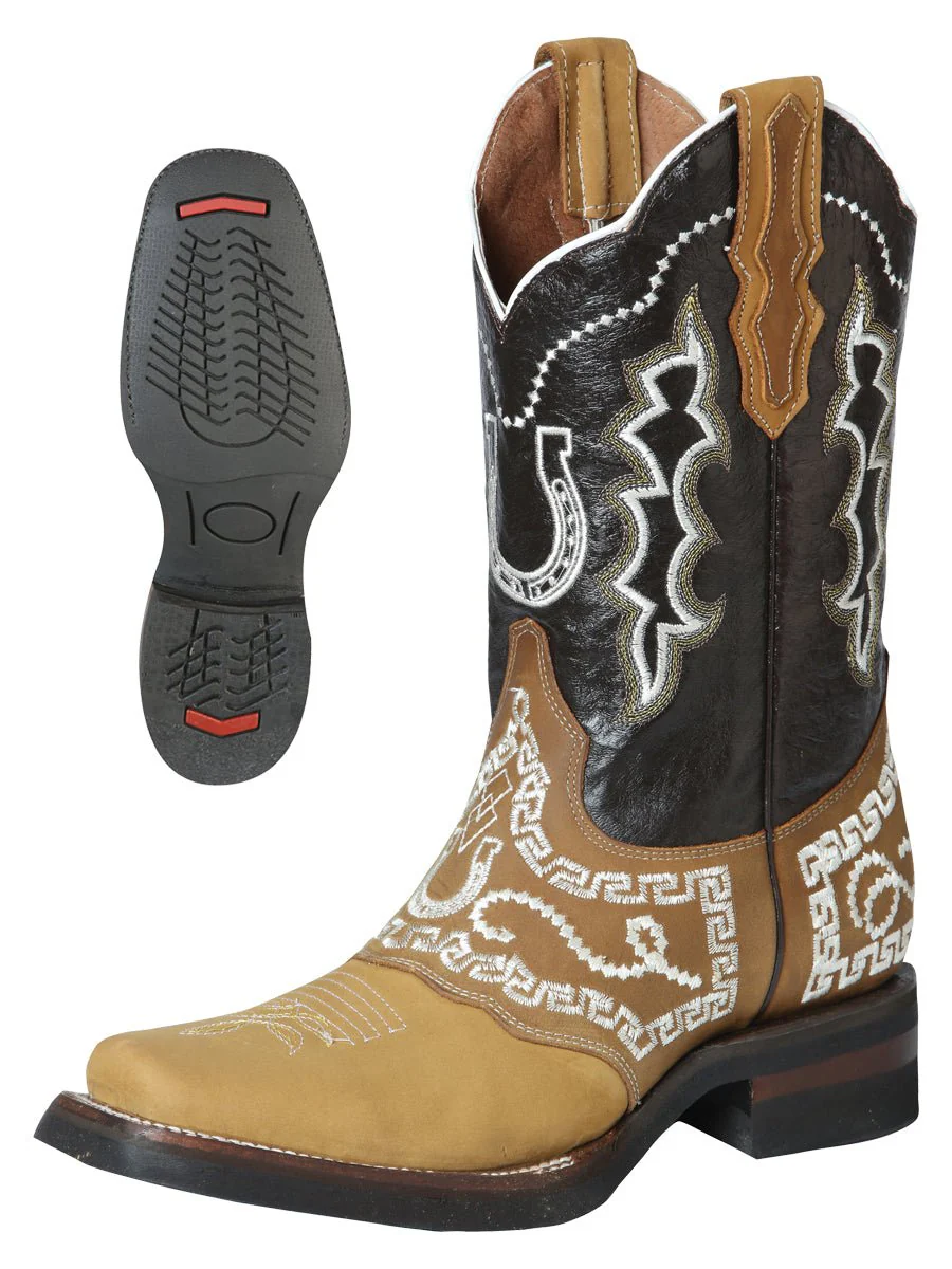 El General Rodeo Boot - Nobuck Honey with Embroidery 51111 - Imagen 3
