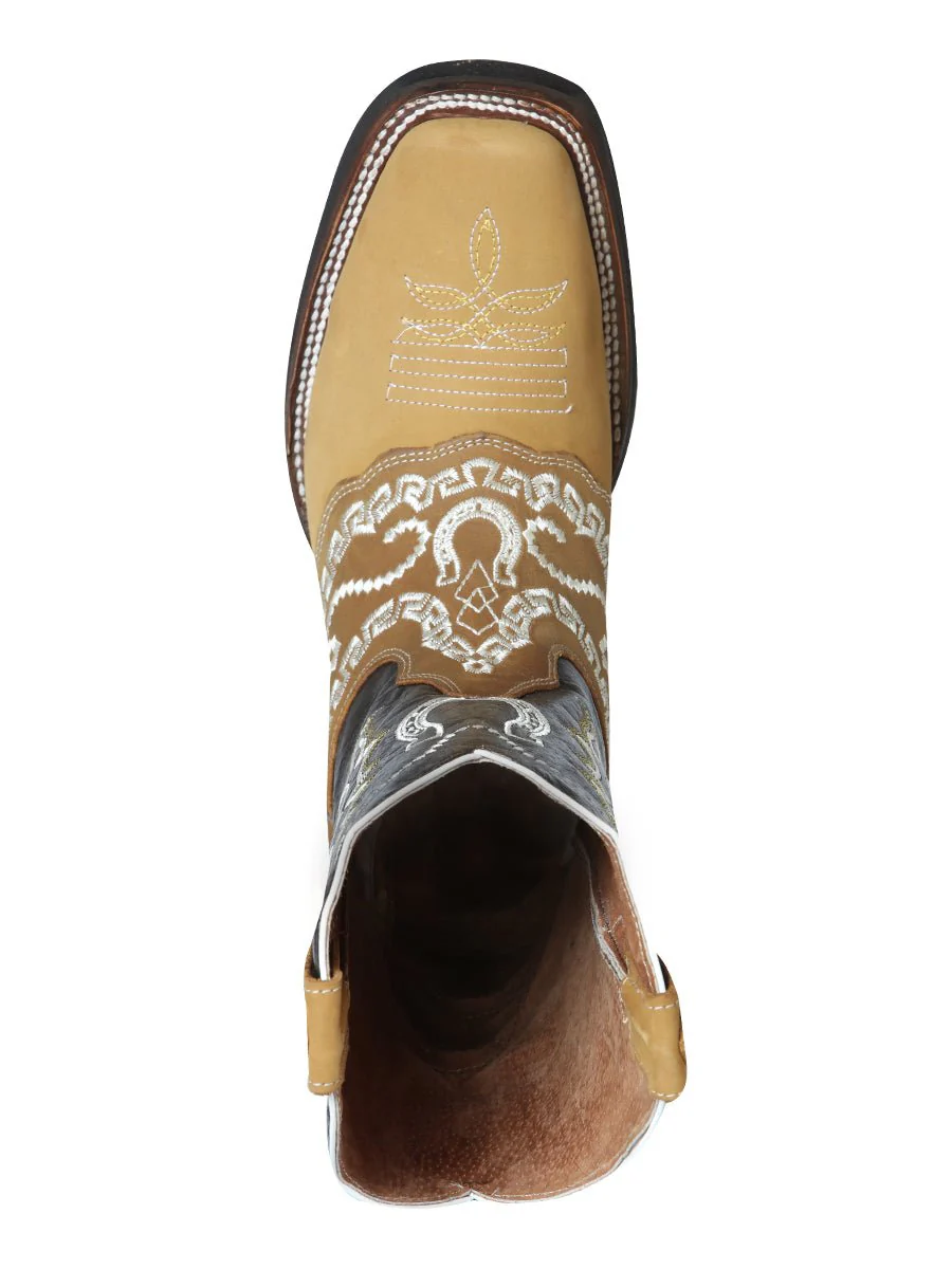 El General Rodeo Boot - Nobuck Honey with Embroidery 51111 - Imagen 6