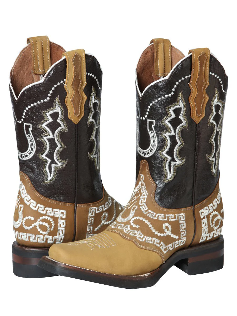 El General Rodeo Boot - Nobuck Honey with Embroidery 51111 - Imagen 4