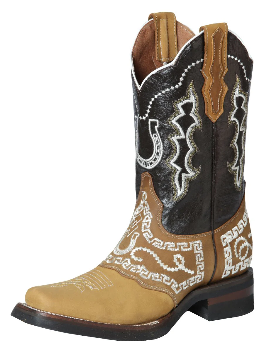 El General Rodeo Boot - Nobuck Honey with Embroidery 51111 - Imagen 2