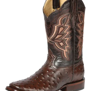 El General Rodeo Boot- Print Ostrich - Brown 44665
