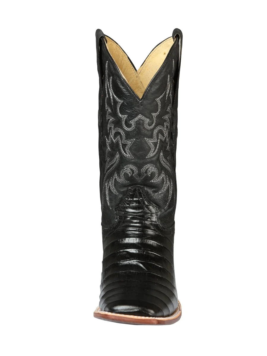 El General Rodeo - Printed Caiman Belly Leather boots - Black 44938 - Imagen 6