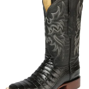 El General Rodeo - Printed Caiman Belly Leather boots - Black 44938