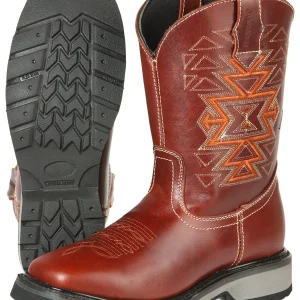 El General Rodeo Work Boot - Bovino  Wine 51273