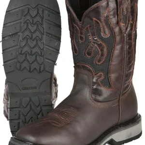 El General Rodeo Work Boot - Crazy Dark Brown 51275