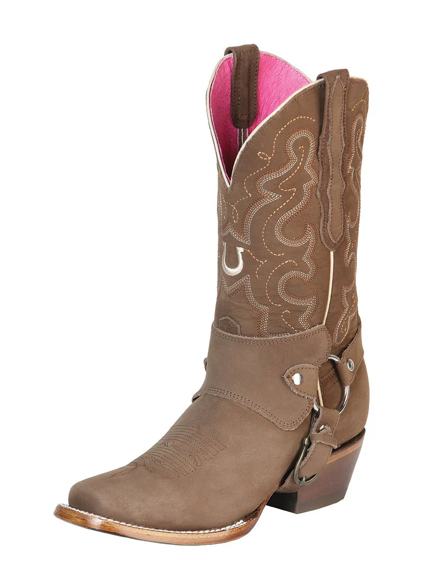 El General Womens Rodeo Boot - Nobuck Camel 51150