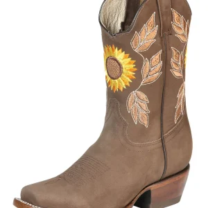 El General Womens Rodeo Boot  - Nobuck Camel 51164