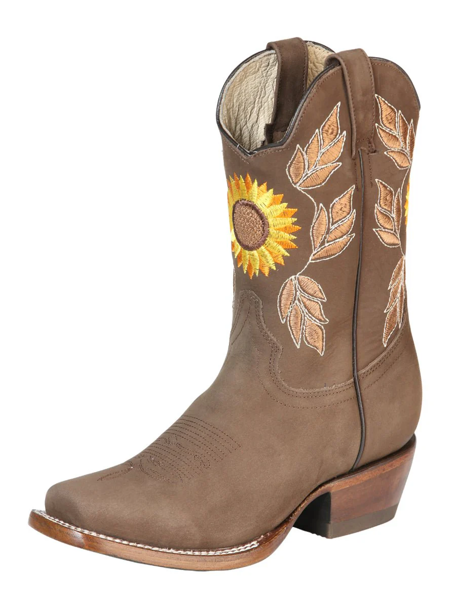 El General Womens Rodeo Boot - Nobuck Camel 51164 - Imagen 2