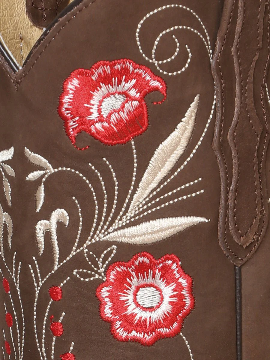 El General Womens Rodeo Boot - Suede Brown 42984 - Imagen 5