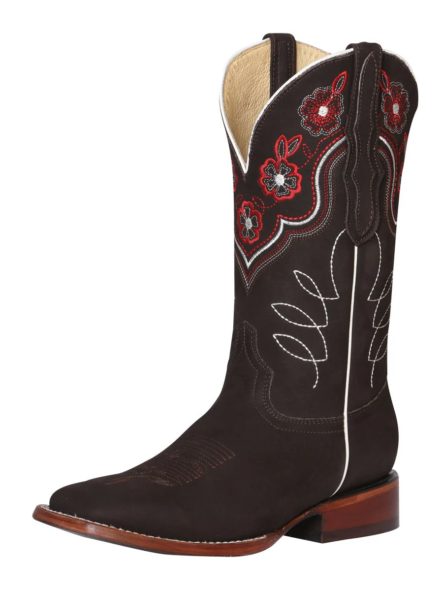 El General Womens Rodeo Boot- Suede Dark Brown 42978 - Imagen 2