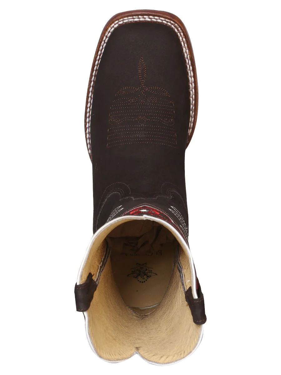 El General Womens Rodeo Boot- Suede Dark Brown 42978 - Imagen 3