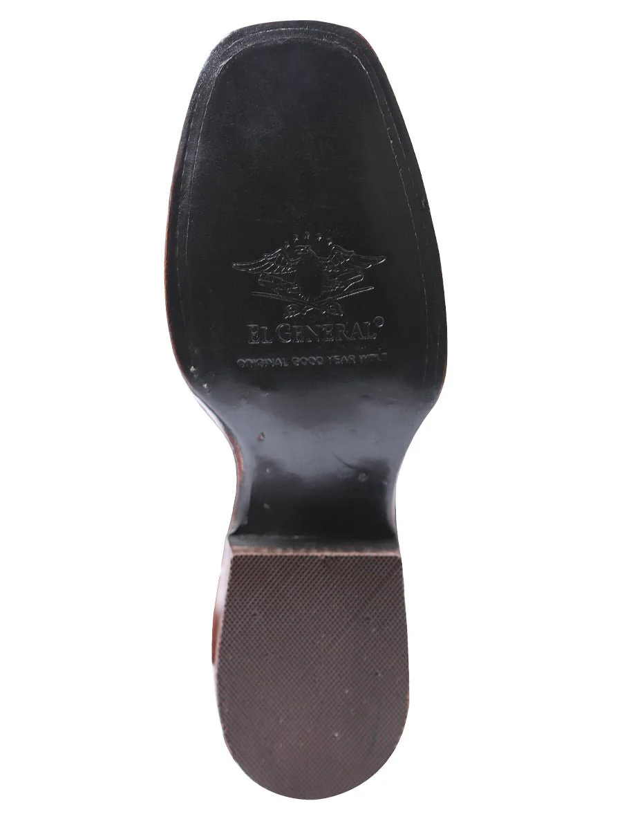 El General Womens Rodeo Boot- Suede Dark Brown 42978 - Imagen 4