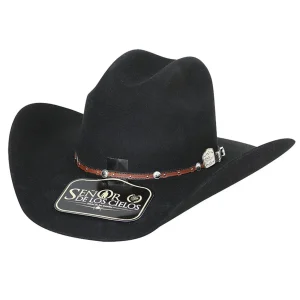 El Senor de los Cielos Felt Western Hat 50x Black 41675