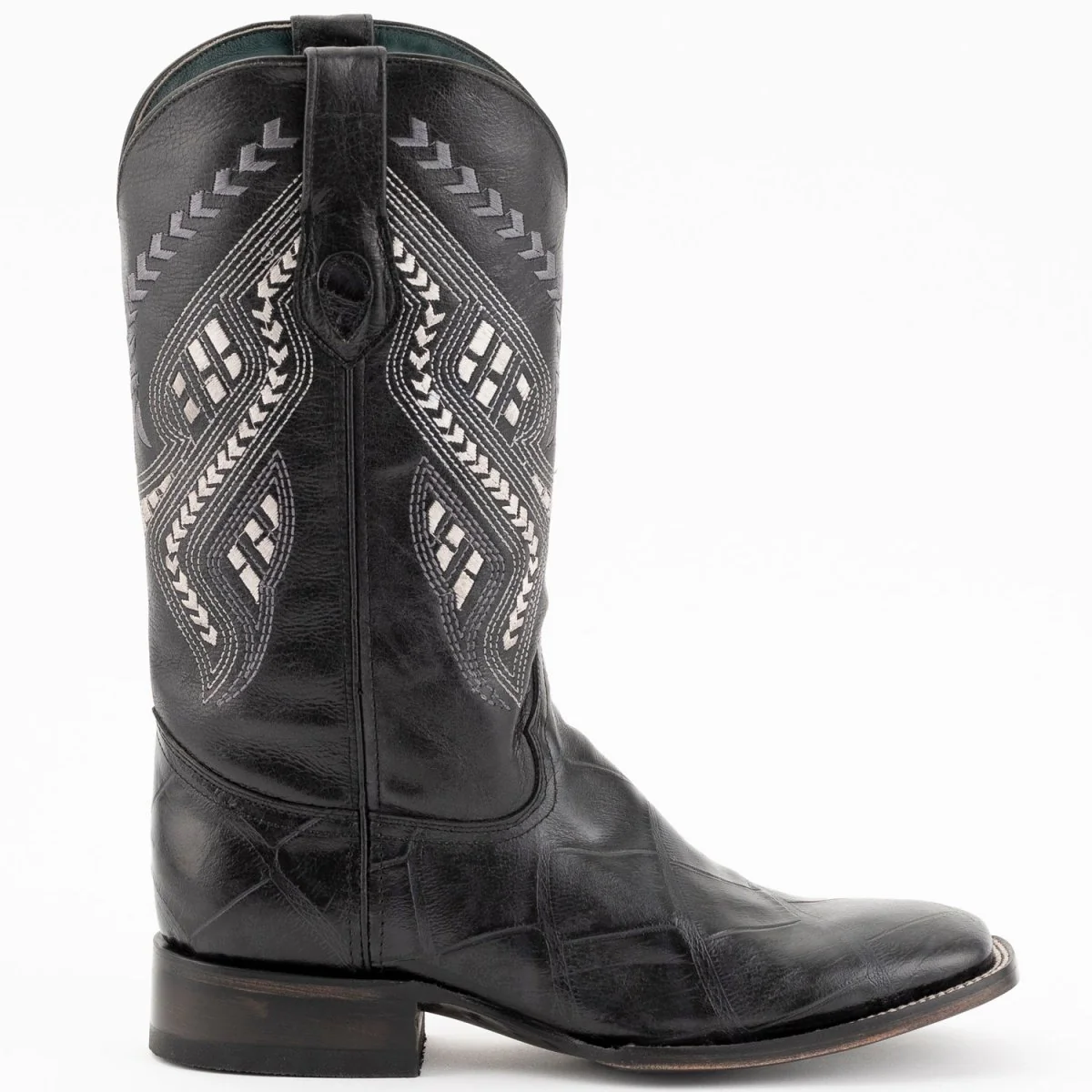 Ferrini Jesse Men's Print Alligator Boots Handcrafted Black 4359304 - Imagen 4